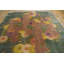 Artistic Antique Teal Color Floral Pattern Chinese Art Deco Rug
