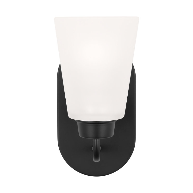 Kerrville One Light Wall / Bath Sconce from Generation Lighting , Yes, Midnight Black