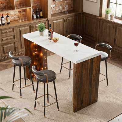 Table de salle à manger à hauteur de comptoir Modern