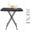 Table pliante Everyday Home - Bureau pliant portatif léger - Petite table en plastique pour le camping, les cartes à jouer et la salle d'artisanat