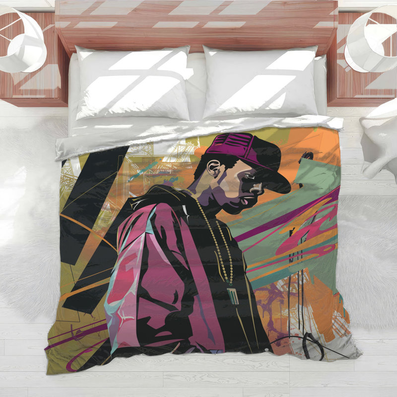 HipHop Bedding Music Comforter Urban, Twin Extra Long