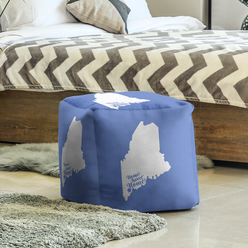 Repose-pieds à cubes portland the home, bleu