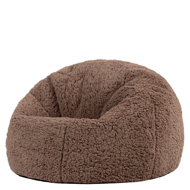 Kids Kingston Teddy Fleece Classic Bean Bag, Brown