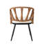 Ensemble de patio extérieur élégant et résistant aux intempéries avec chaises en rotin Pe et table durable