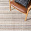 Tapis rayé en laine / coton Gaviota Ardme touffeté à la main ivoire / brun clair-133099417
