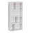Melgarejo White Cubby Bookshelf, 42-Inch Modern 5-Tier Tall Geometric Bookcase, Freestanding Storage Organizer with Multiple Open Shelves, Floor Standing Small Space Display Storage Cabinet for Living Room, Bedroom, or Home Office-1708927297