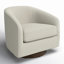 Fauteuil demi-tonneau pivotant avec repose-pieds Bennett-2015883741
