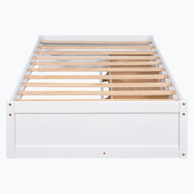 Structure de lit simple avec 3 tiroirs Chesterland