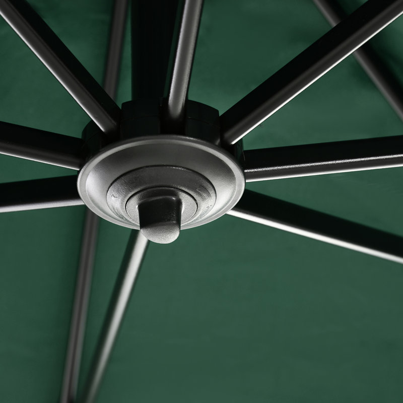 Parasol carré en porte-à-faux 8 pi Naaya, Vert