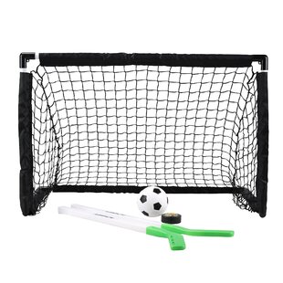 Sport Squad Mini 2-in-1 Dual Sport Training Soccer And Hockey Goal Net Set - One 3' X 2' Training Hockey Or Soccer Goal - Easy Assembly And Compact Storage - Great For Kids And Adults