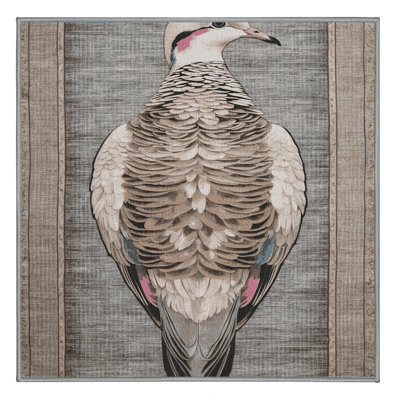 Washable Cape Turtle Dove Birds Area Rug