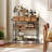 Ansen 37.8" Rolling Kitchen Island with Storage and Power Outlet