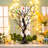 Small Artificial Tree For Table Centerpiece Black Fake Trees 1.9FT Faux Tree