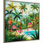 Tropical Paradise Dreams II by Lazar studio Framed Canvas Wall Art Print-904048175