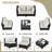  𝗣𝗿𝗲- 𝗮𝘀𝘀𝗲𝗺𝗯𝗹𝗲𝗱 𝗖𝗵𝗮𝗶𝗿𝘀, 4-Person Rattan Patio Furniture Sets Outdoor Sectional Conversation Sofa Group With Waterproof Furniture Cover-115139425