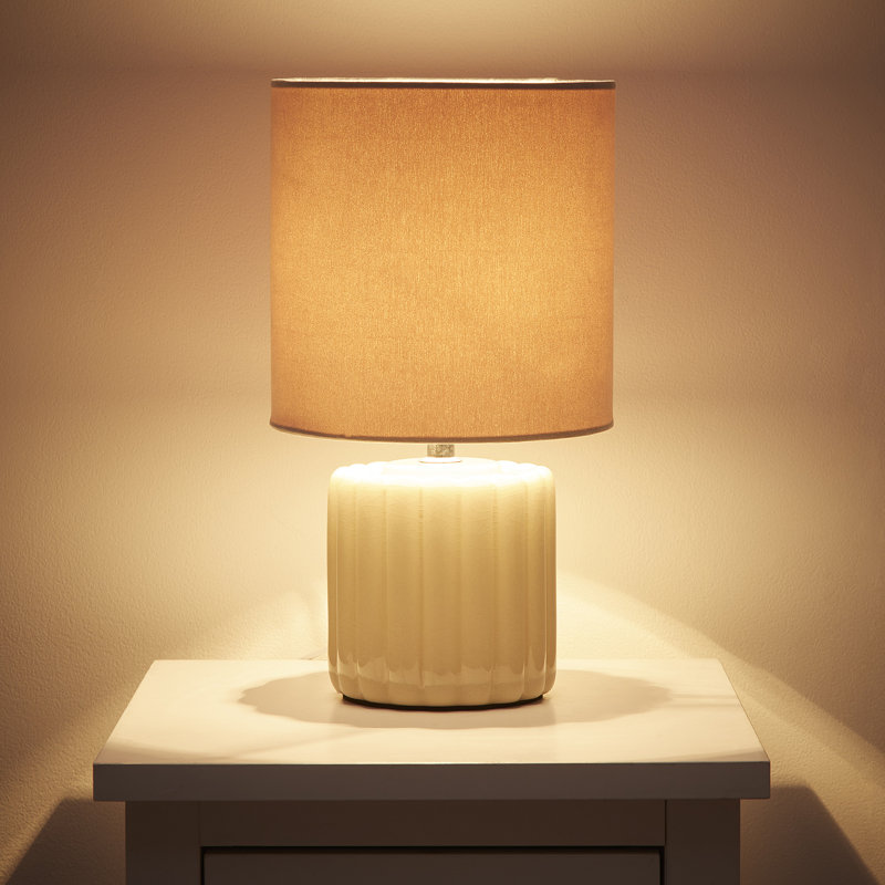 Bryshere Ceramic Table Lamp, Cream
