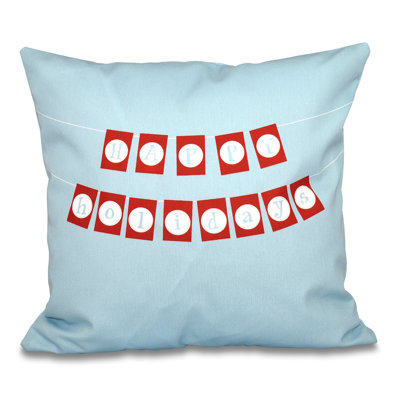 Housse de coussin décoratif à imprimé à carreaux pour fêtes joyeuses