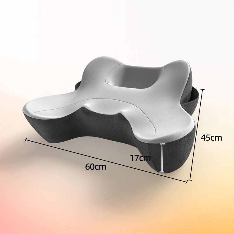 Memory Foam Soft Medium Support Pillow, Black