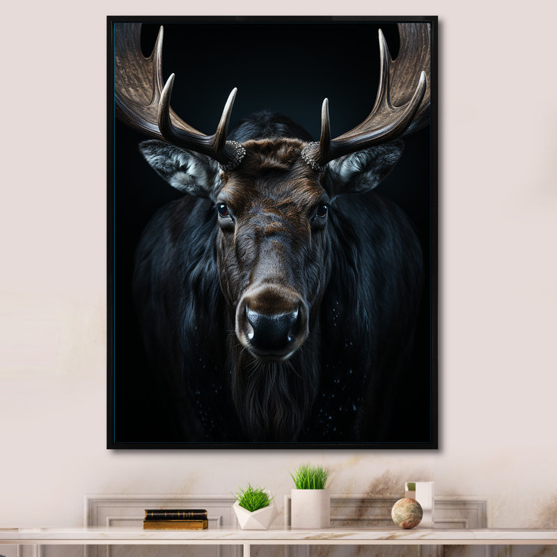 Keavin noir blanc orignal vibrant contraste I, H 32 po x l 16 po x P 1 po, Cadre flottant noir