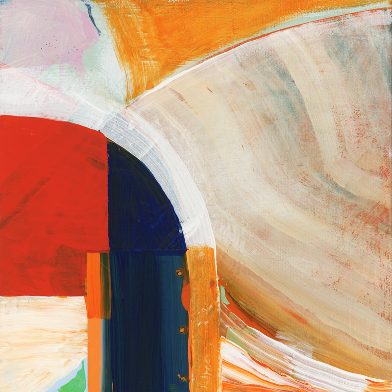 Blue Orange I 1 Piece Wrapped Canvas Painting, 76cm H x 76cm W x 3.8cm D