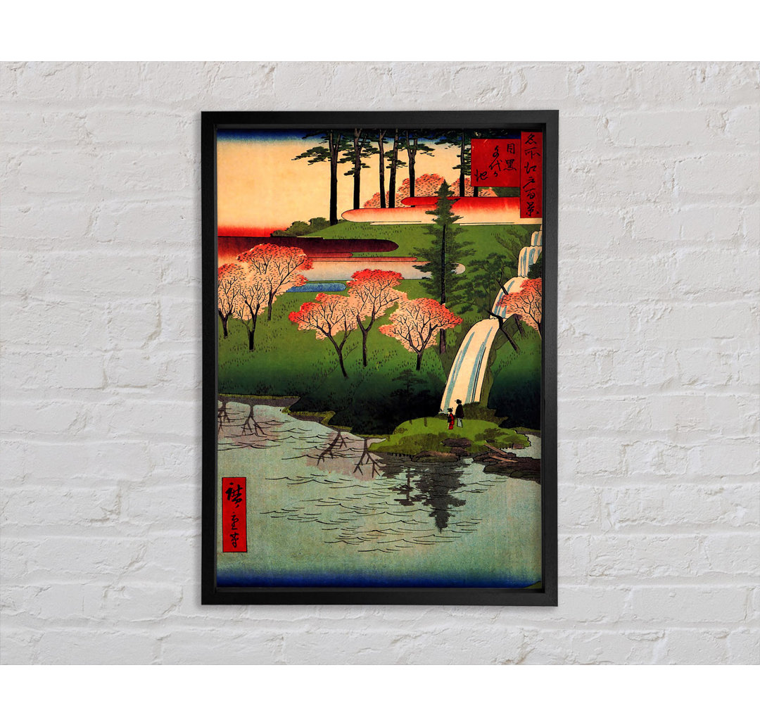 Hiroshige Chiyogaike Teich - Druck