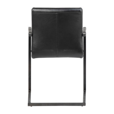 Doxie 19.5'' H Genuine Leather Upholstered Armchair