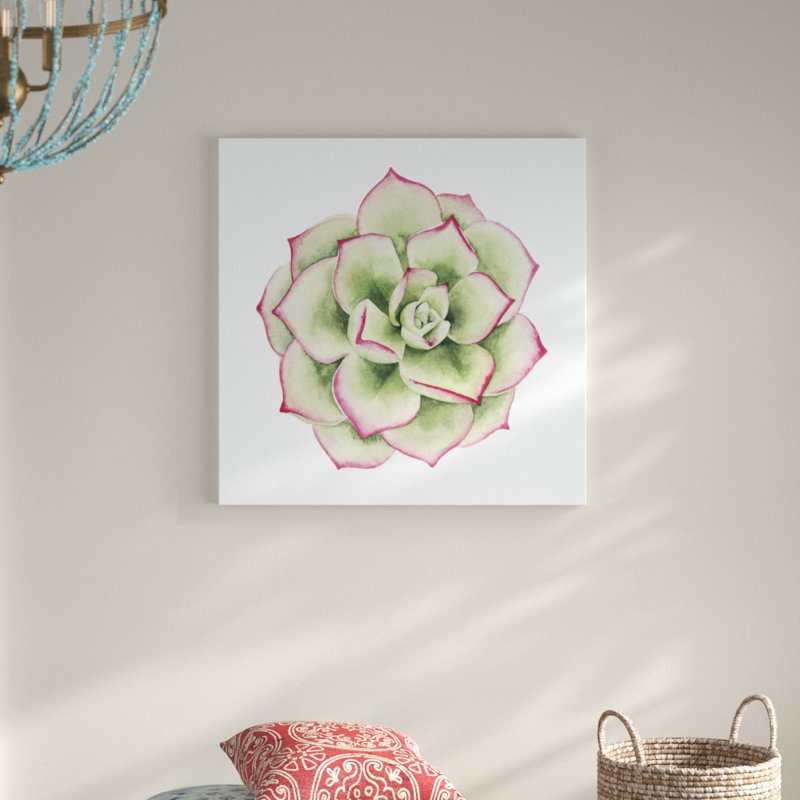 «Tropical Plant IV» par Grace Popp, peinture sur toile tendue, H 36 po x l 36 po