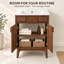 Meuble-lavabo simple 24 po Mid-Century avec lavabo en céramique, portes à fermeture douce et pieds en bois massif-877449019