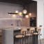 Ammanda 8 - Light Matte Black Sphere Pendant