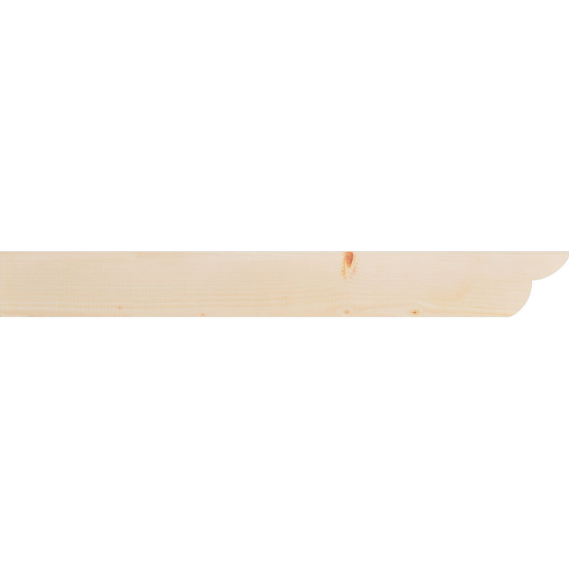 Queue de chevron lisse Crestline, Douglas, H 6 po x l 48 po x P 5,5 po