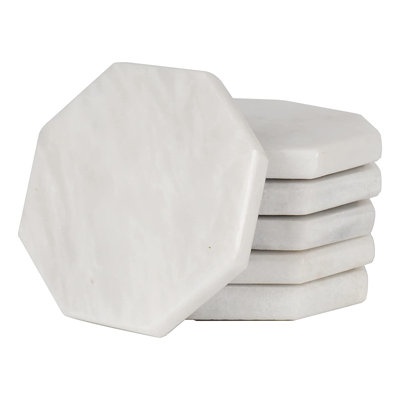 Marble 6 Piece Coaster Set