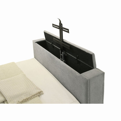 Lit télé Yates Grey 61 pouces Eastern Panel