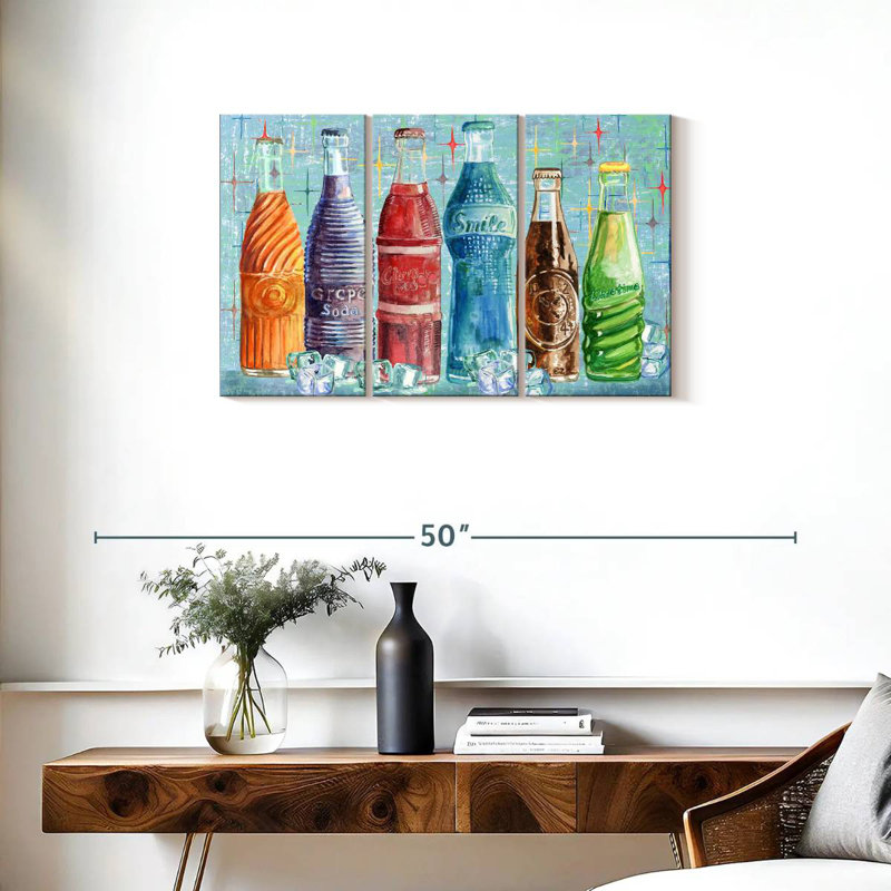 Bouteilles de soda Yarlin, H 20 po x l 33 po