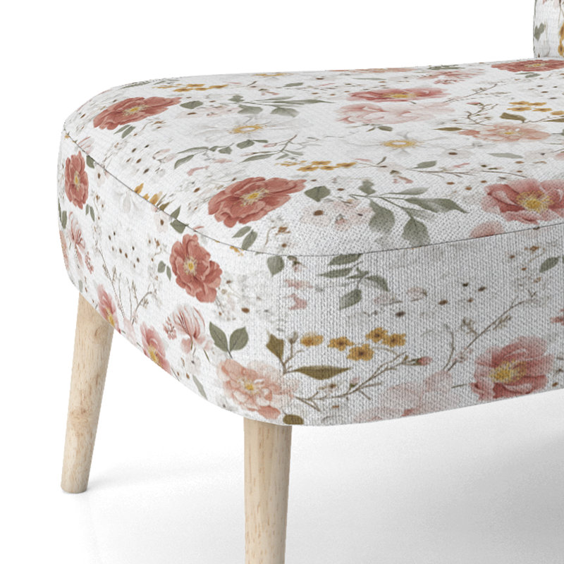 Chaise d'appoint Floral - Chaise d'appoint saisonnière Bloom, Chaise d'appoint sans accoudoirs