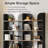 70.87-Inch Tall Bookcase with Open Shelves-992904359-987036360