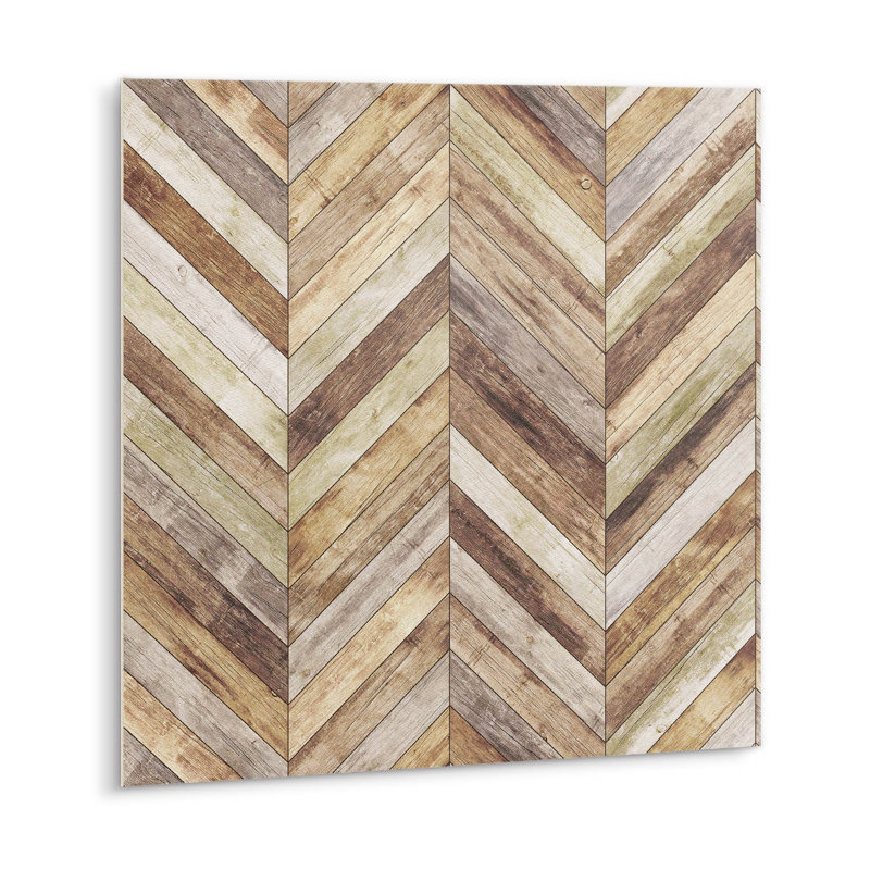 Kristi 30cm x 30cm PVC Wood-Effect Tile in Brown