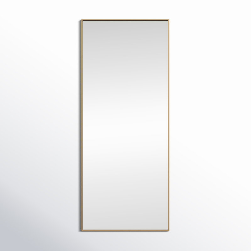 Sabine Metal Rectangle Wall Mirror, 72" x 30", Brass