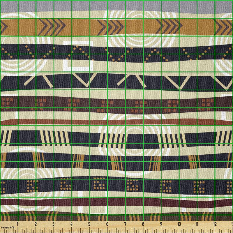 Coverson Geometric Forms Striped Multi-Purpose Fabric