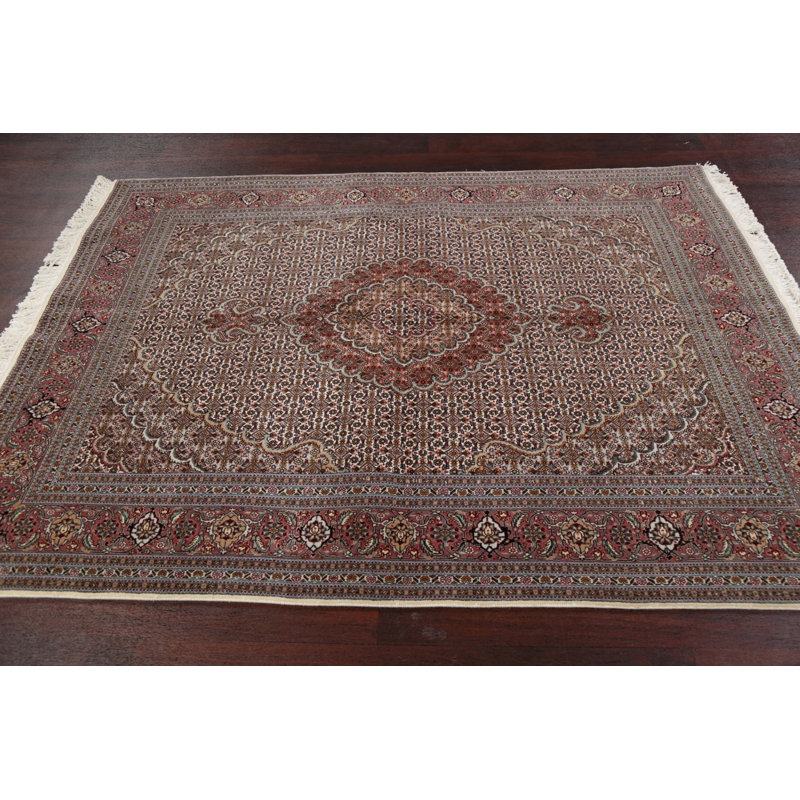 Tapis unique en laine noué à la main nouvel âge 5 pi 0 po x 6 pi 9 po Aasma