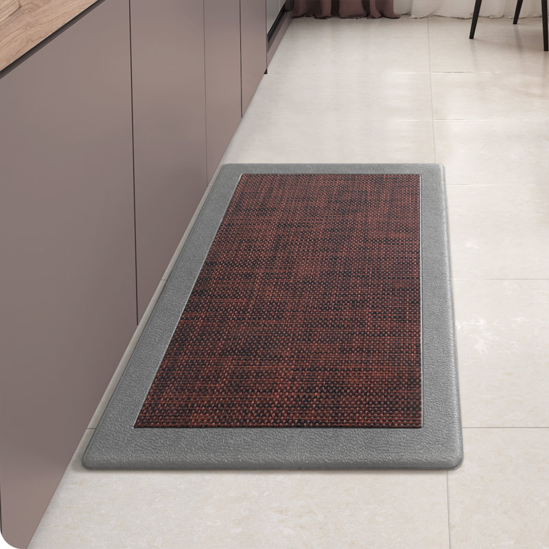 Tapis anti-fatigue Deeana, Rectangle 1 pi 5 po x 2 pi 5 po, Rouge