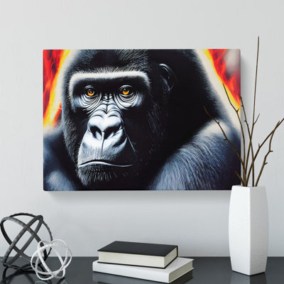 Unique Gorilla - Wrapped Canvas