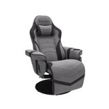 RESPAWN 900 Gaming Recliner - Video Games Console Recliner Chair, Computer Recliner, Adjustable Leg Rest and Recline, Recliner with Cupholder, Reclining Gaming Chair with Footrest - Gray Fabric