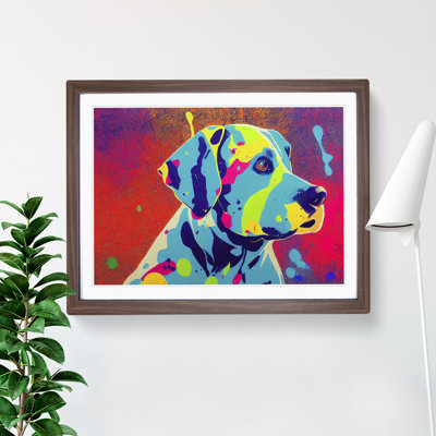 Colourful Dog Vol.2 Abstract - Framed Print