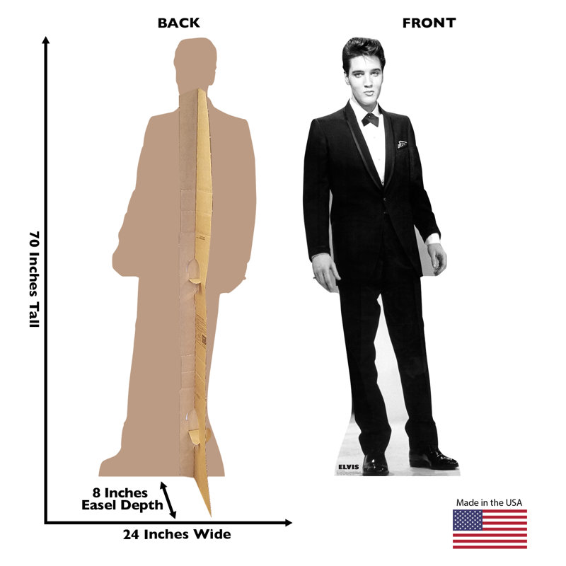 Elvis Presley Life-Size Black Tuxedo Cardboard Standup