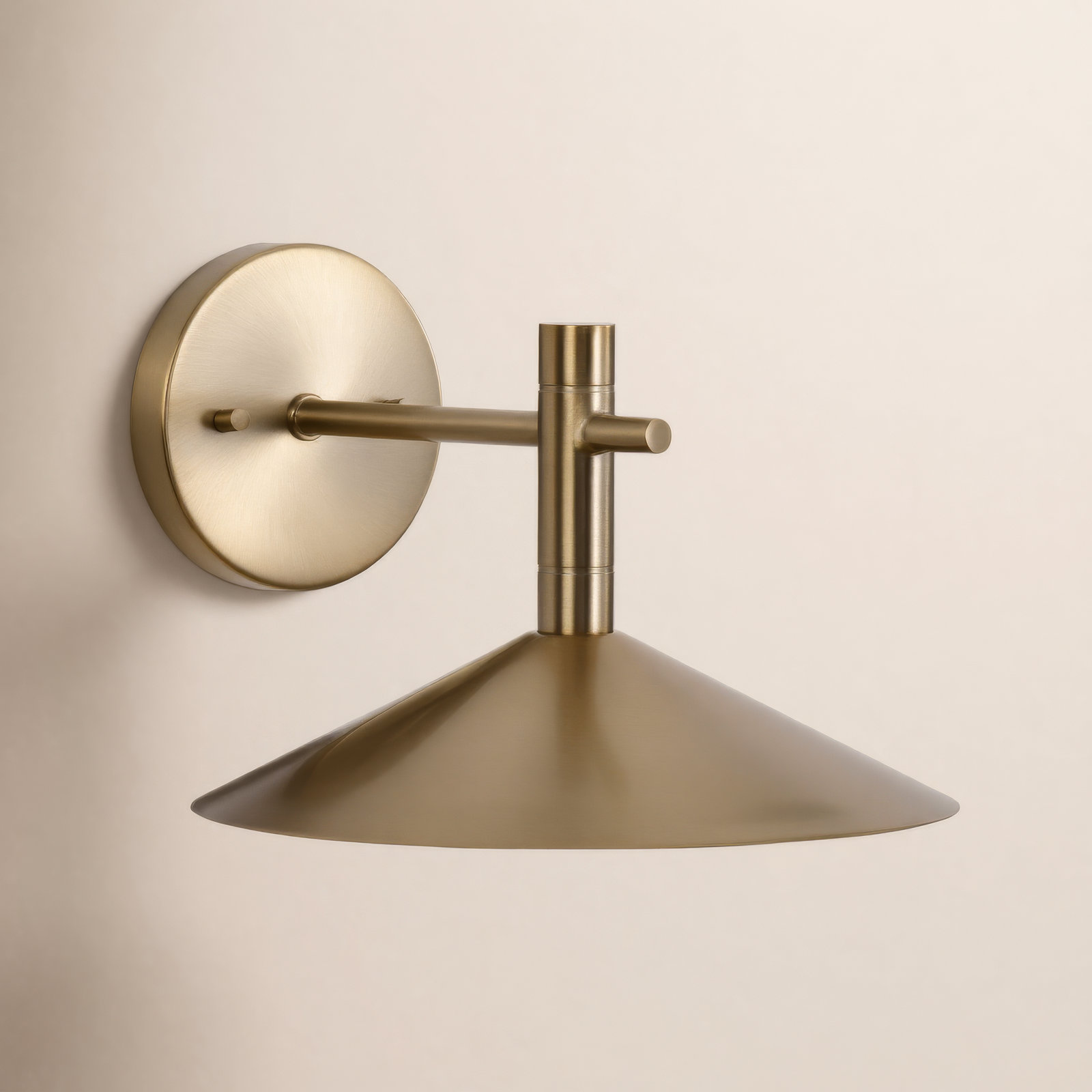 Vicente Single Light LED Vanity Light, Burnished Brass, Burnished Brass