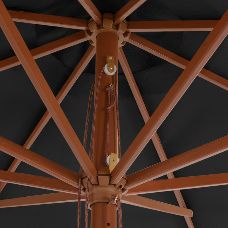 Parasol de plage 137,8 "x 137,8" Behar, Gris anthracite