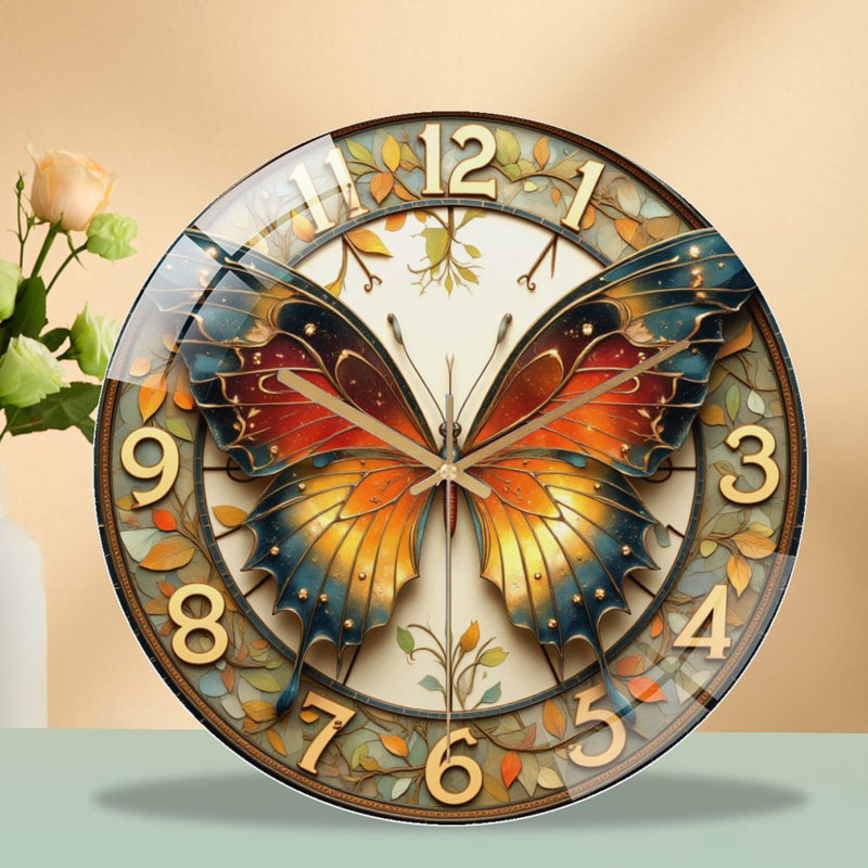 Horloge murale colorée avec design élégant et horloge murale 12 po