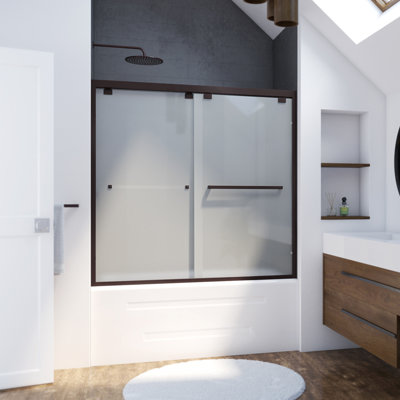 DreamLine Encore 60 in. W Semi-Frameless Bypass Sliding Tub Door
