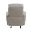 Chaise berçante inclinable de style moderne et transitionnel en microfibre polie grise polie 1 pièce-272262764