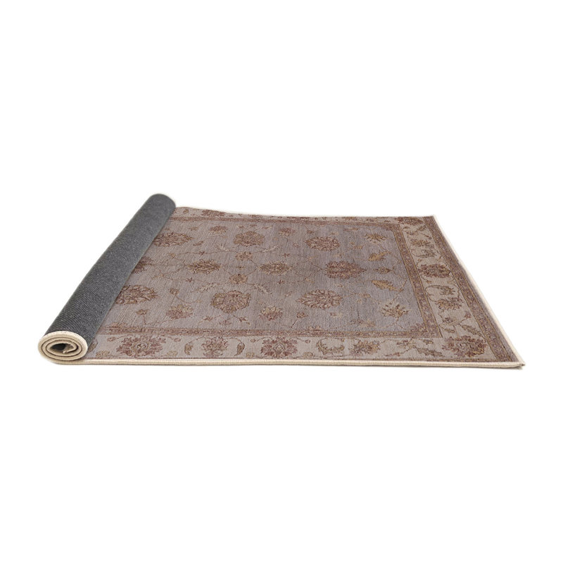 Tapis oriental gris / beige Harutiun, Carré 8 pi